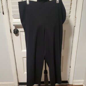 Alfred Dunner Classic Black Wide Leg Pants